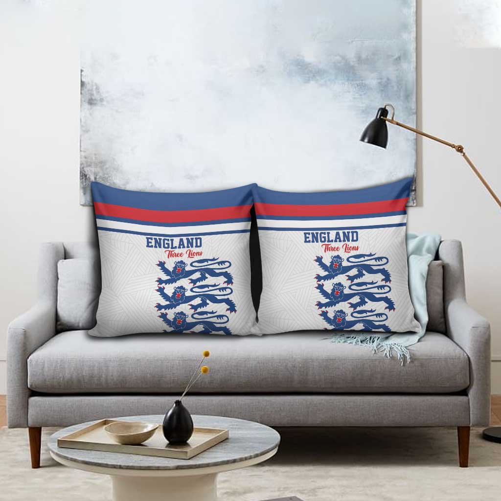 England Three Lions Pillow Cover Vintage Stripe Football Fan