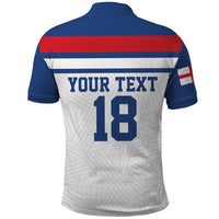 Custom England Three Lions Polo Shirt Vintage Stripe Football Fan