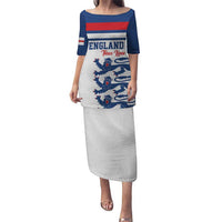 Custom England Three Lions Puletasi Vintage Stripe Football Fan