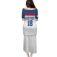 Custom England Three Lions Puletasi Vintage Stripe Football Fan