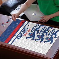 England Three Lions Puzzle Vintage Stripe Football Fan
