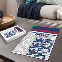 England Three Lions Puzzle Vintage Stripe Football Fan