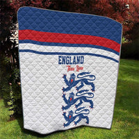 England Three Lions Quilt Vintage Stripe Football Fan