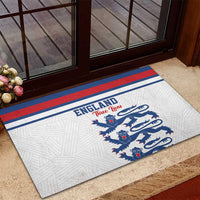 England Three Lions Rubber Doormat Vintage Stripe Football Fan