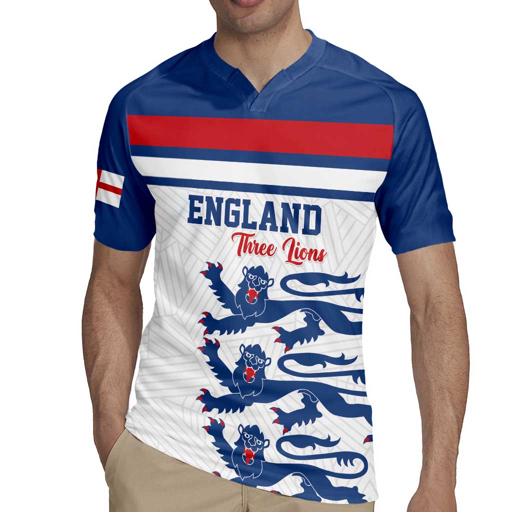 Custom England Three Lions Rugby Jersey Vintage Stripe Football Fan