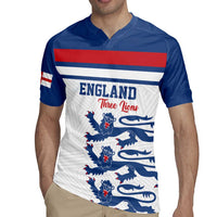Custom England Three Lions Rugby Jersey Vintage Stripe Football Fan