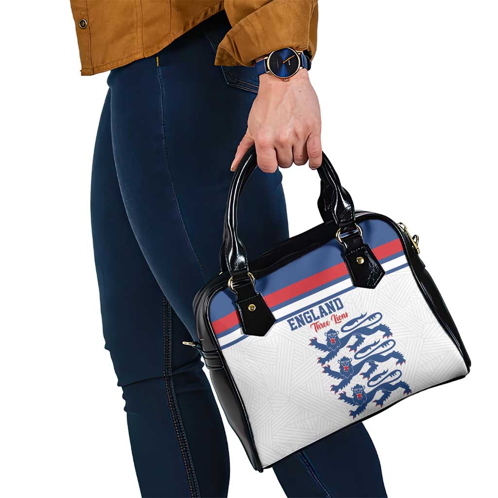 England Three Lions Shoulder Handbag Vintage Stripe Football Fan