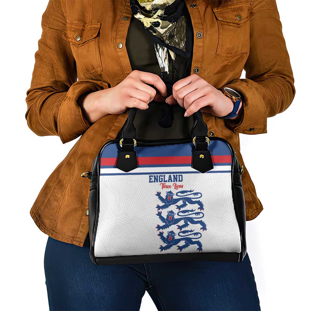 England Three Lions Shoulder Handbag Vintage Stripe Football Fan