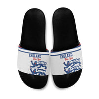England Three Lions Slide Sandals Vintage Stripe Football Fan