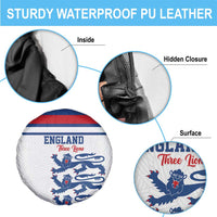England Three Lions Spare Tire Cover Vintage Stripe Football Fan