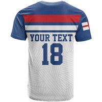 Custom England Three Lions T Shirt Vintage Stripe Football Fan