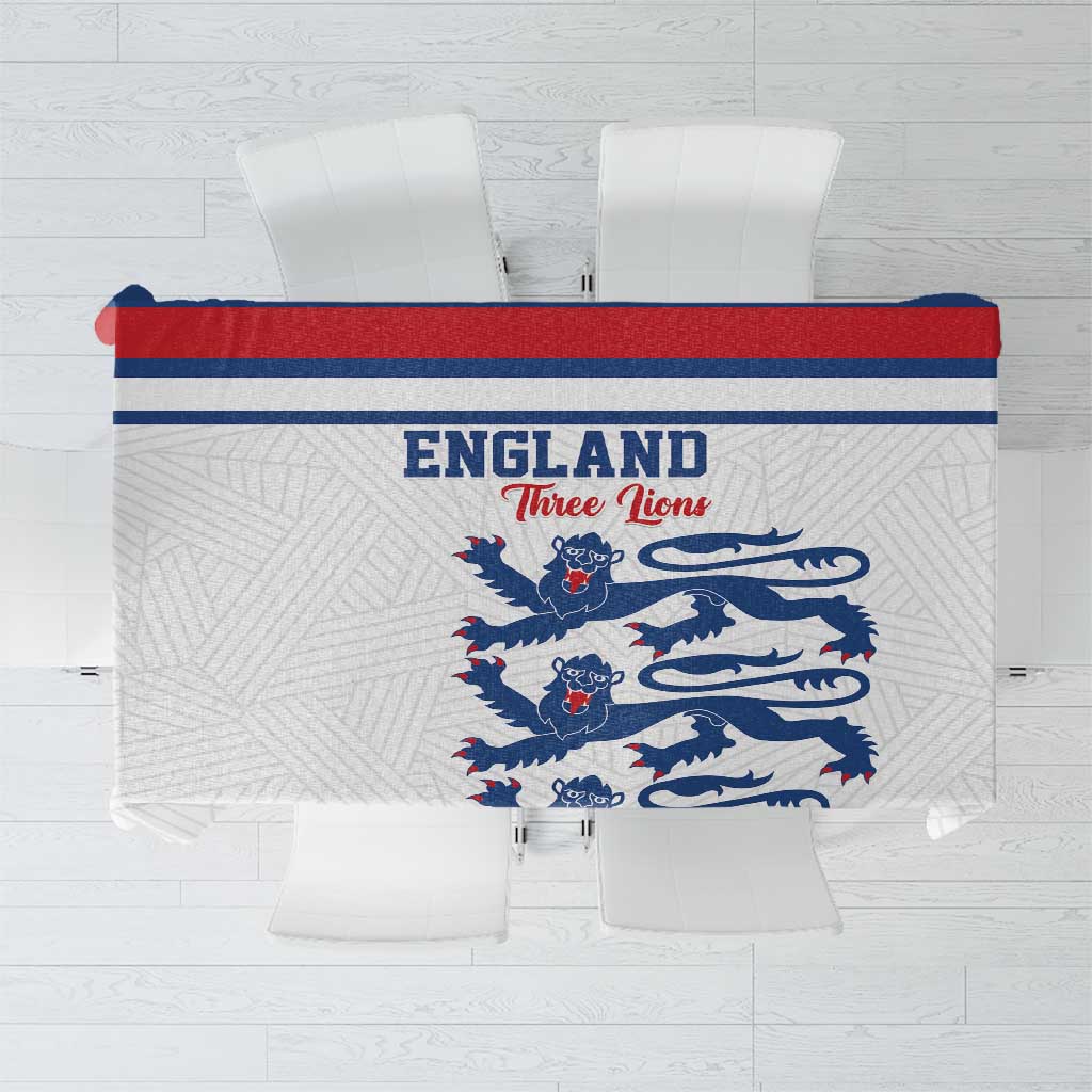 England Three Lions Tablecloth Vintage Stripe Football Fan