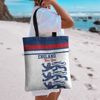 England Three Lions Tote Bag Vintage Stripe Football Fan