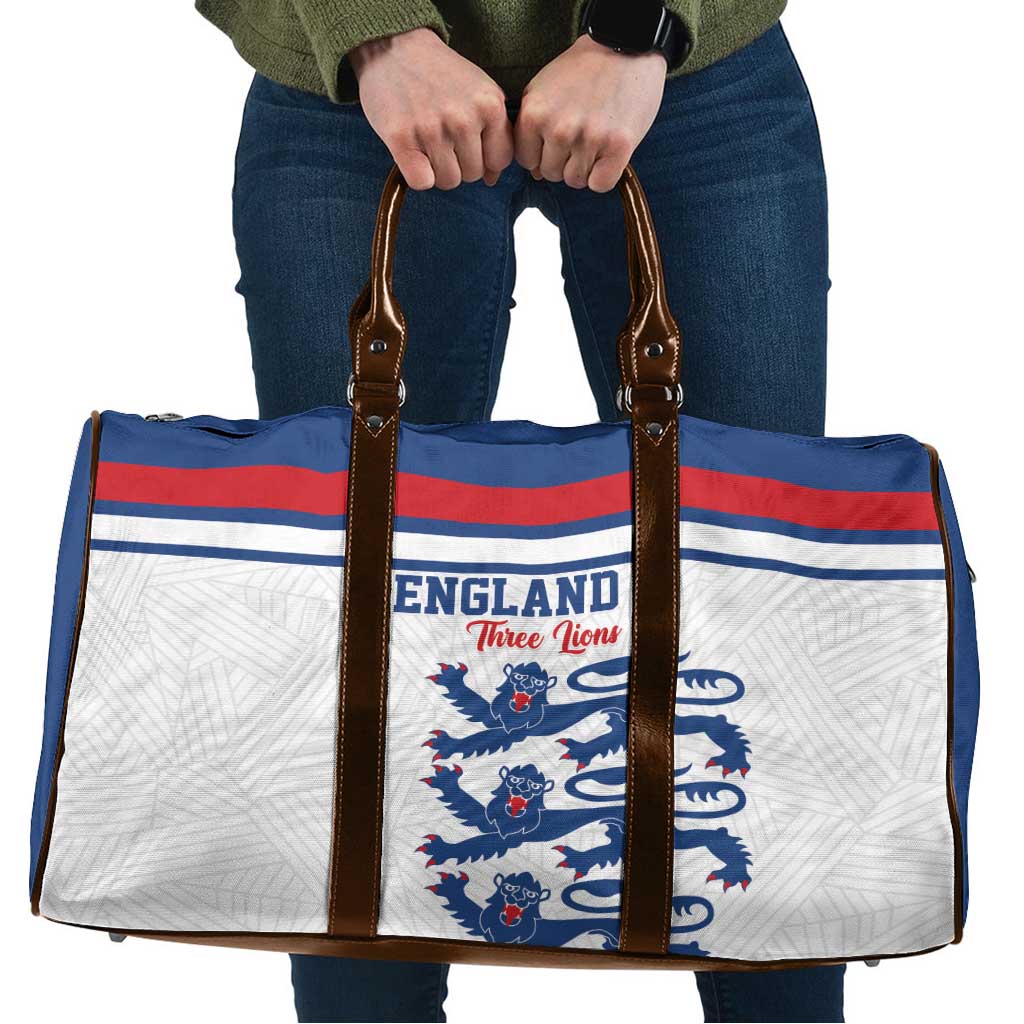 England Three Lions Travel Bag Vintage Stripe Football Fan