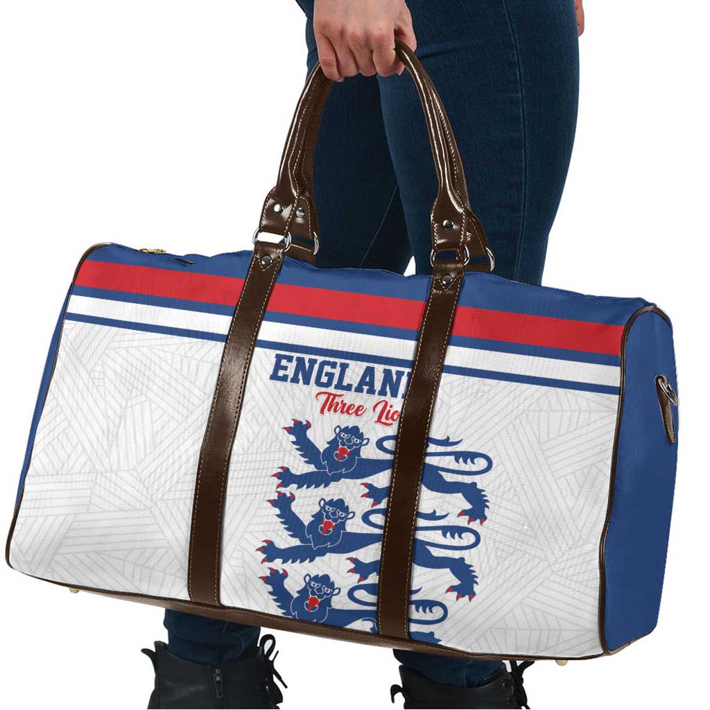 England Three Lions Travel Bag Vintage Stripe Football Fan