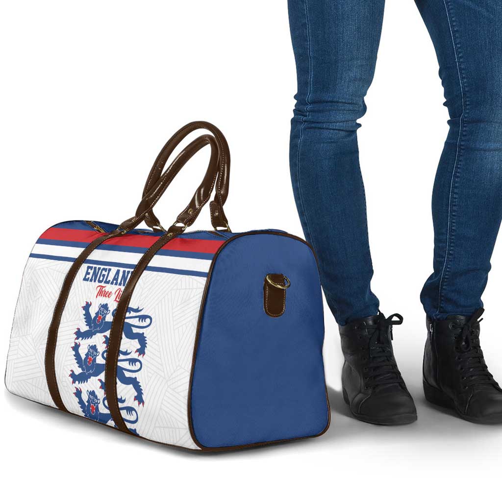 England Three Lions Travel Bag Vintage Stripe Football Fan