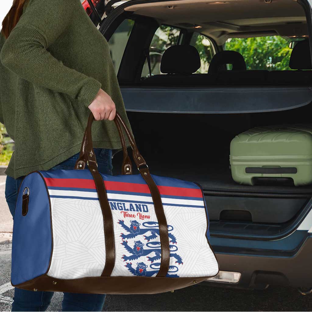 England Three Lions Travel Bag Vintage Stripe Football Fan