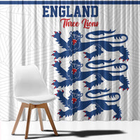 England Three Lions Window Curtain Vintage Stripe Football Fan