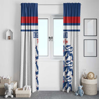 England Three Lions Window Curtain Vintage Stripe Football Fan
