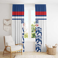 England Three Lions Window Curtain Vintage Stripe Football Fan