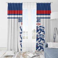 England Three Lions Window Curtain Vintage Stripe Football Fan