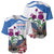 Scottish American Heritage Month Baseball Jersey Thistle And American Eagle