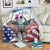 Scottish American Heritage Month Blanket Thistle And American Eagle