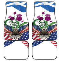 Scottish American Heritage Month Car Mats Thistle And American Eagle