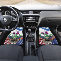 Scottish American Heritage Month Car Mats Thistle And American Eagle