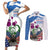 Scottish American Heritage Month Couples Matching Short Sleeve Bodycon Dress and Long Sleeve Button Shirt Thistle And American Eagle