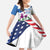 Scottish American Heritage Month Family Matching Long Sleeve Bodycon Dress and Hawaiian Shirt Thistle And American Eagle