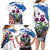 Scottish American Heritage Month Family Matching Long Sleeve Bodycon Dress and Hawaiian Shirt Thistle And American Eagle