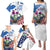 Scottish American Heritage Month Family Matching Puletasi and Hawaiian Shirt Thistle And American Eagle