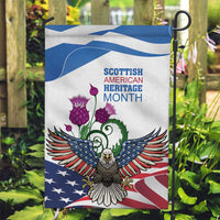 Scottish American Heritage Month Garden Flag Thistle And American Eagle