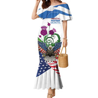 Scottish American Heritage Month Mermaid Dress Thistle And American Eagle