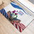 Scottish American Heritage Month Rubber Doormat Thistle And American Eagle