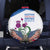 Scottish American Heritage Month Spare Tire Cover Thistle And American Eagle