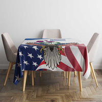 Scottish American Heritage Month Tablecloth Thistle And American Eagle