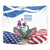 Scottish American Heritage Month Tapestry Thistle And American Eagle
