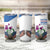 Scottish American Heritage Month Tumbler Cup Thistle And American Eagle