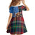 Scottish Tartan Family Matching Puletasi and Hawaiian Shirt Highland Cow Playing Bagpipes