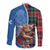 Scottish Tartan Family Matching Short Sleeve Bodycon Dress and Hawaiian Shirt Highland Cow Playing Bagpipes