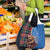 Scottish Tartan Grocery Bag Highland Cow Playing Bagpipes