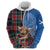 Scottish Tartan Hoodie Highland Cow Playing Bagpipes