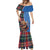 Scottish Tartan Mermaid Dress Highland Cow Playing Bagpipes