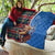 Scottish Tartan Quilt Highland Cow Playing Bagpipes