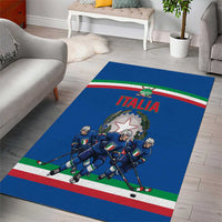 Italy Hockey Area Rug Italia Hockey Pride Vintage Blue