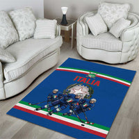 Italy Hockey Area Rug Italia Hockey Pride Vintage Blue
