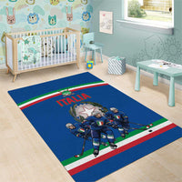 Italy Hockey Area Rug Italia Hockey Pride Vintage Blue