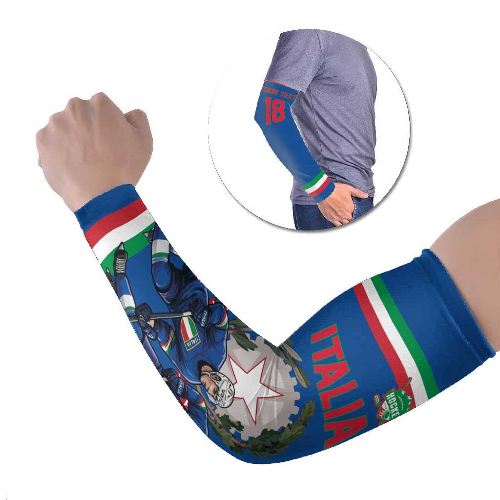 Italy Hockey Custom Arm Sleeves Italia Hockey Pride Vintage Blue